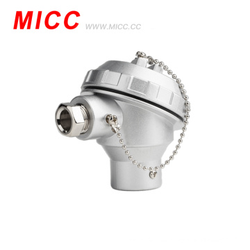 MICC 2-PC material de aleación de aluminio tipo cabeza de termopar KNC